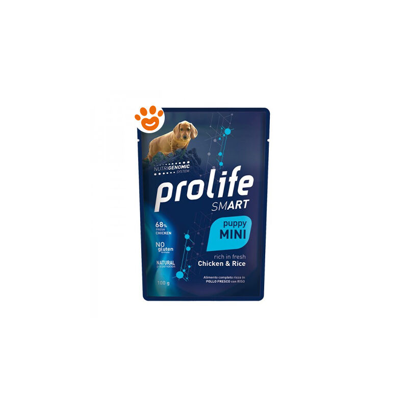 foto del prodotto prolife dog smart puppy mini pollo e riso dog smart puppy mini pollo e riso bustina da 100 gr