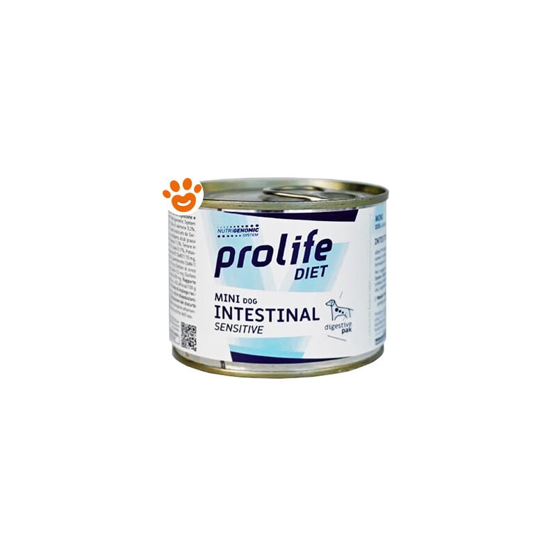 foto del prodotto prolife dog veterinary mini intestinal sensitive dog veterinary mini intestinal sensitive lattina da 200 gr