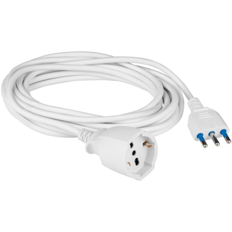 foto del prodotto prolunga 3 mt spina 10 16a e presa trivalente 10 16a 2p t di poly pool