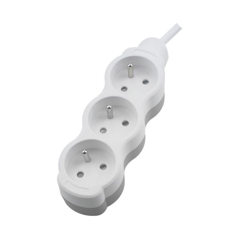 foto del prodotto prolunga 3 prese 3 metri bianco 3x1,5mm ip20