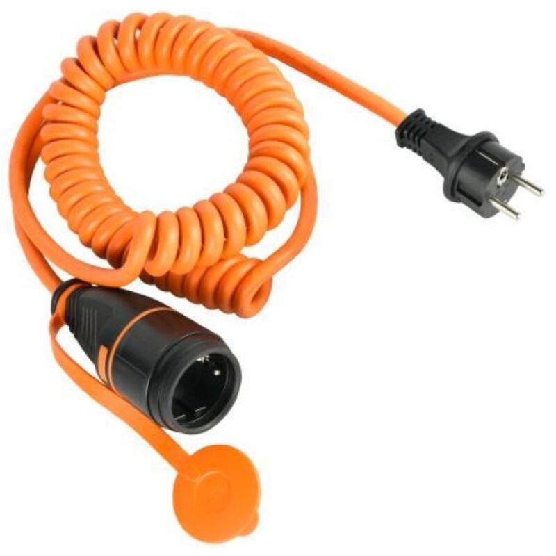 foto del prodotto prolunga a spirale electraline 01745 ip44 1 metro