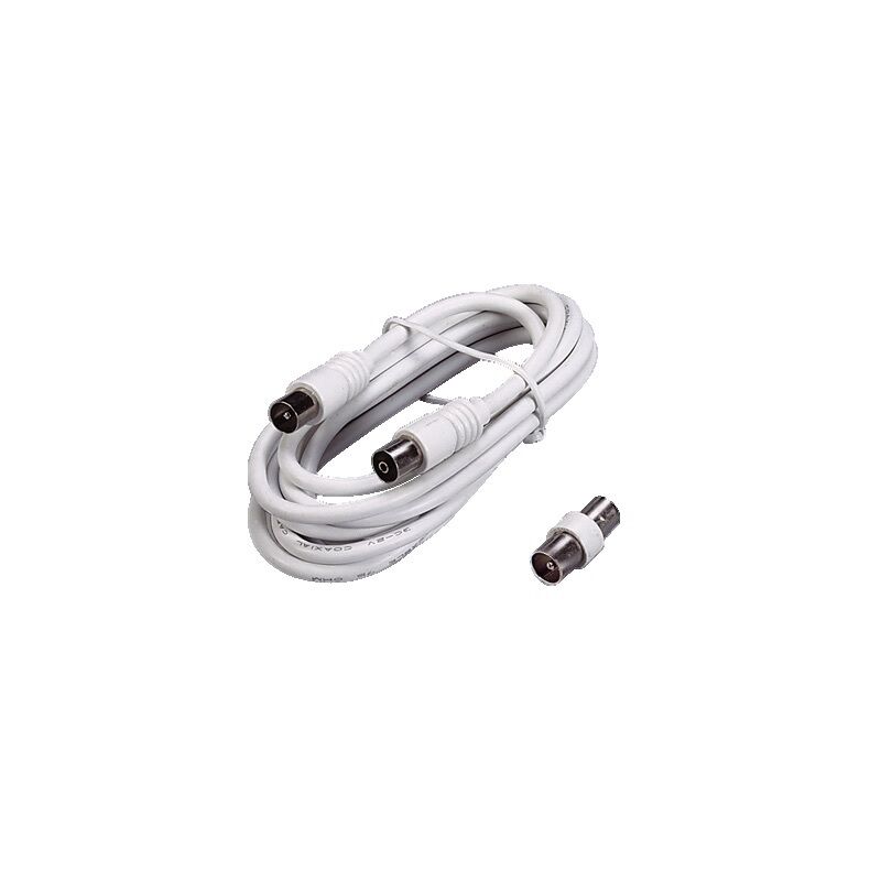 foto del prodotto prolunga antenna cavo tv con adattatore 5mt. cavi accessori tv