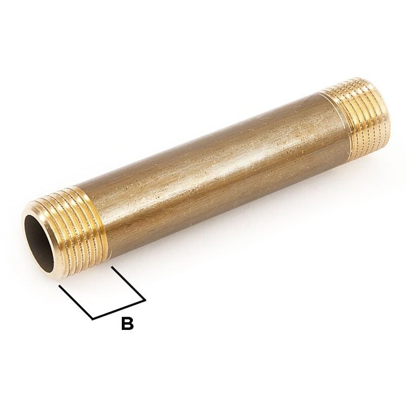 foto del prodotto prolunga barilotto mm 1 2 x120 - tipo b13 ottone 260043h04b200h