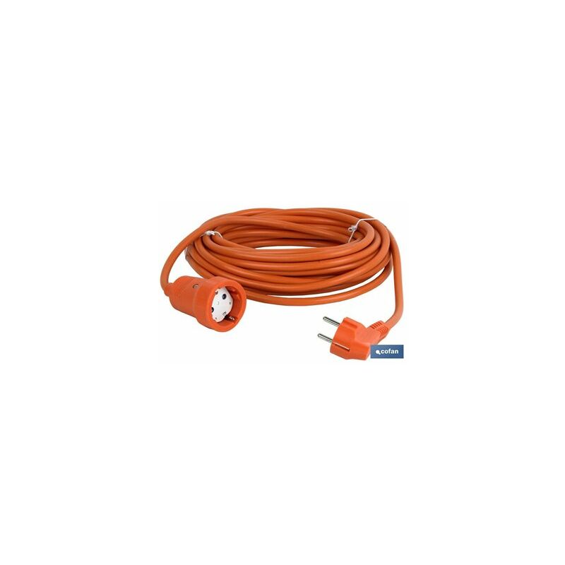 foto del prodotto prolunga bipolare con cavo t t 16a250v laterale 10m arancio