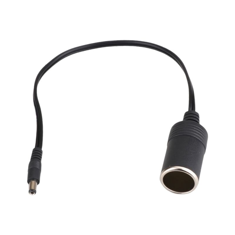 foto del prodotto prolunga con presa accendisigari a presa accendisigari femmina dc 5,5 2,1 mm 12v per frigorifero per auto, camper, gps, ecc.