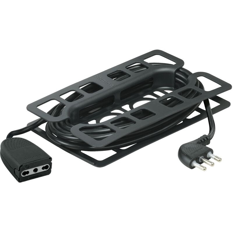 foto del prodotto prolunga domestica bticino 2528n con spina 16a e presa bipasso 10 16a, 5 metri, 3500 w, 250 v, nero