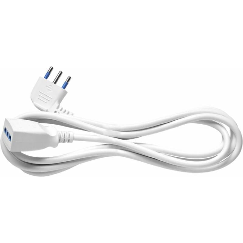 foto del prodotto prolunga elettrica 5mt bianco sez.3x1,5 maurer 16a cf. in blister