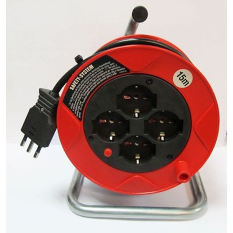 foto del prodotto prolunga elettrica mt 15 3x1,5 avvolgicavo 4 prese brennestuhl 26319 