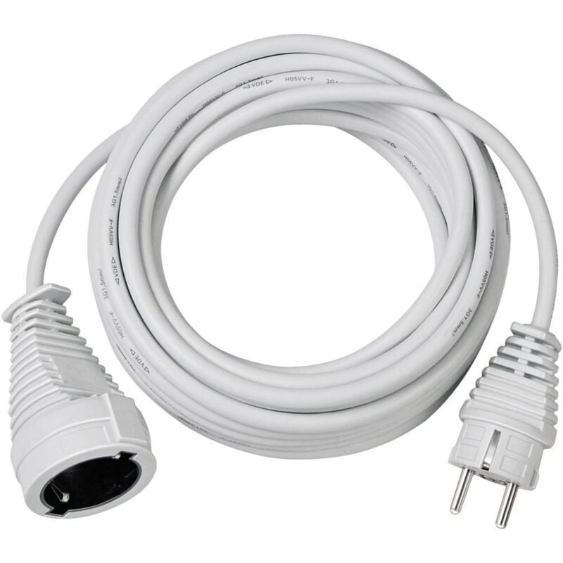 foto del prodotto prolunga in plastica di alta qualità 5m bianco h05vv-f 3g1,5