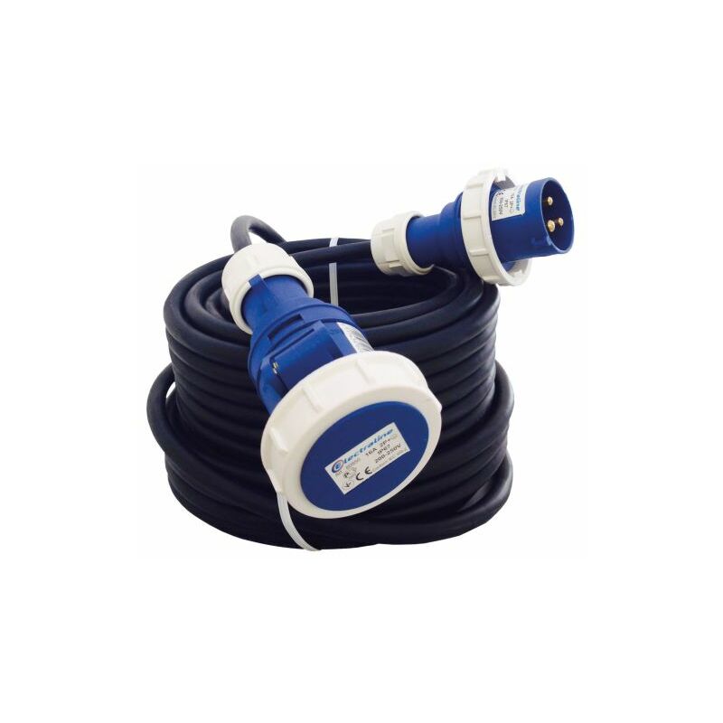foto del prodotto prolunga industriale con cavo in gomma ip67 16a 2p t 200 250v 20 mt