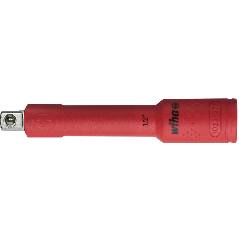foto del prodotto prolunga isolata 1 2 per inserti per chiave a tubo, isolato 125 mm 43055 wiha