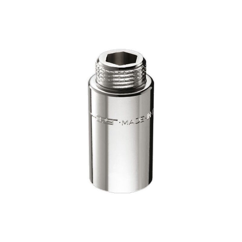 foto del prodotto prolunga maschio femmina in ottone cromato misura 3 4 h.50 mm 00515050cr