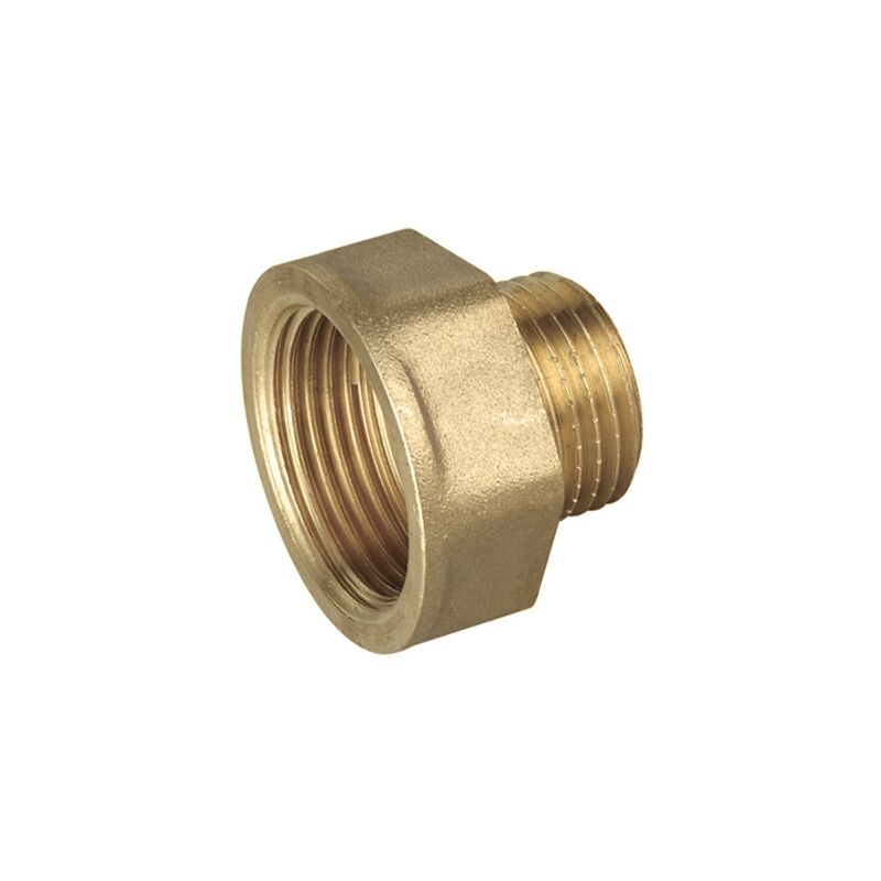 foto del prodotto prolunga ridotta in ottone giallo mf mf 1 2 x 1
