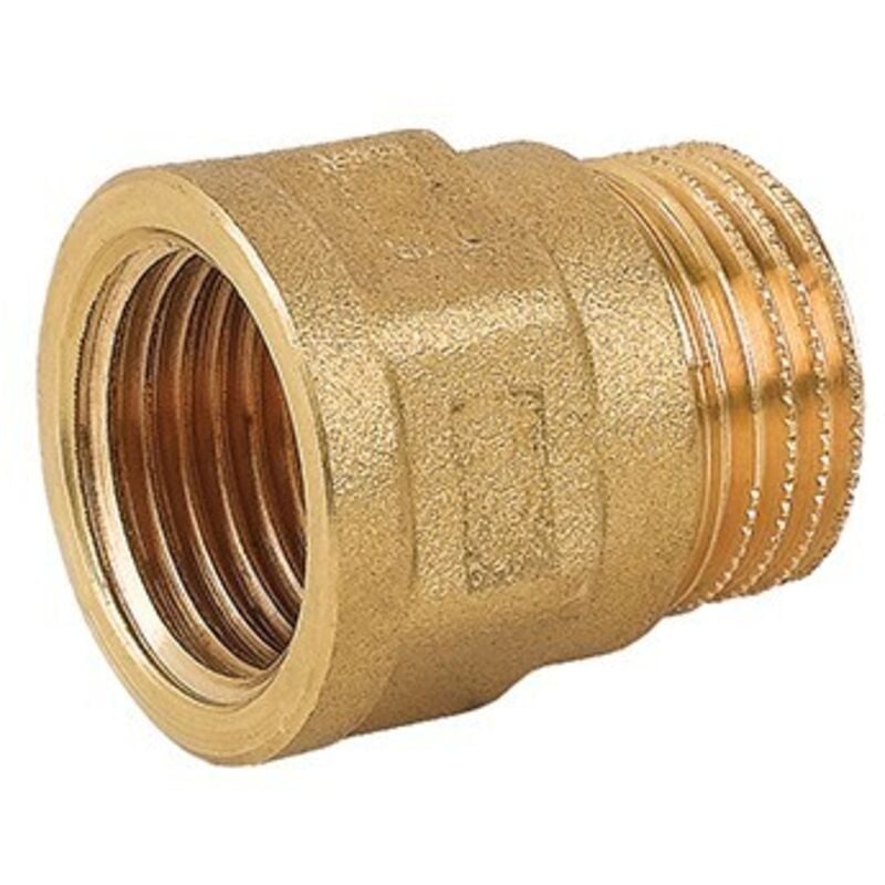 foto del prodotto prolunga stampata mf in ottone giallo 1 2 x 30
