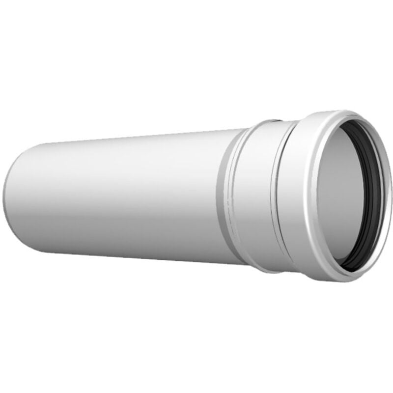 foto del prodotto prolunga t pp 80 mm l. 250 mm con guarnizione in epdm norme uni en 14471 uni 11528 uni 7129 per caldaie a condensazione e scarico