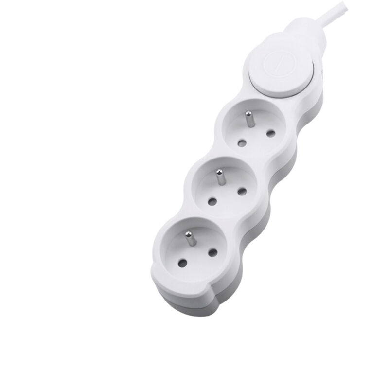 foto del prodotto prolunghe elettriche 3 uscite 3 metri bianco ip20 250v ac sezione 3x1.5mm2