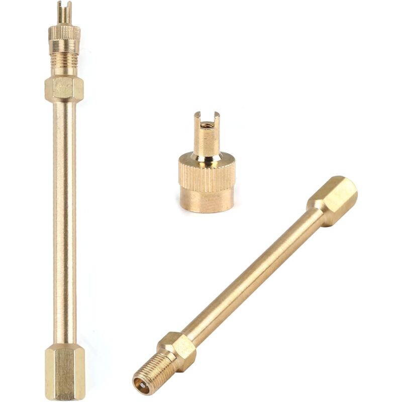 foto del prodotto prolunghe per valvola di non ritorno da 14 cm con dispositivo di rimozione del nucleo prolunga per valvola per pneumatici prolunga per valvola