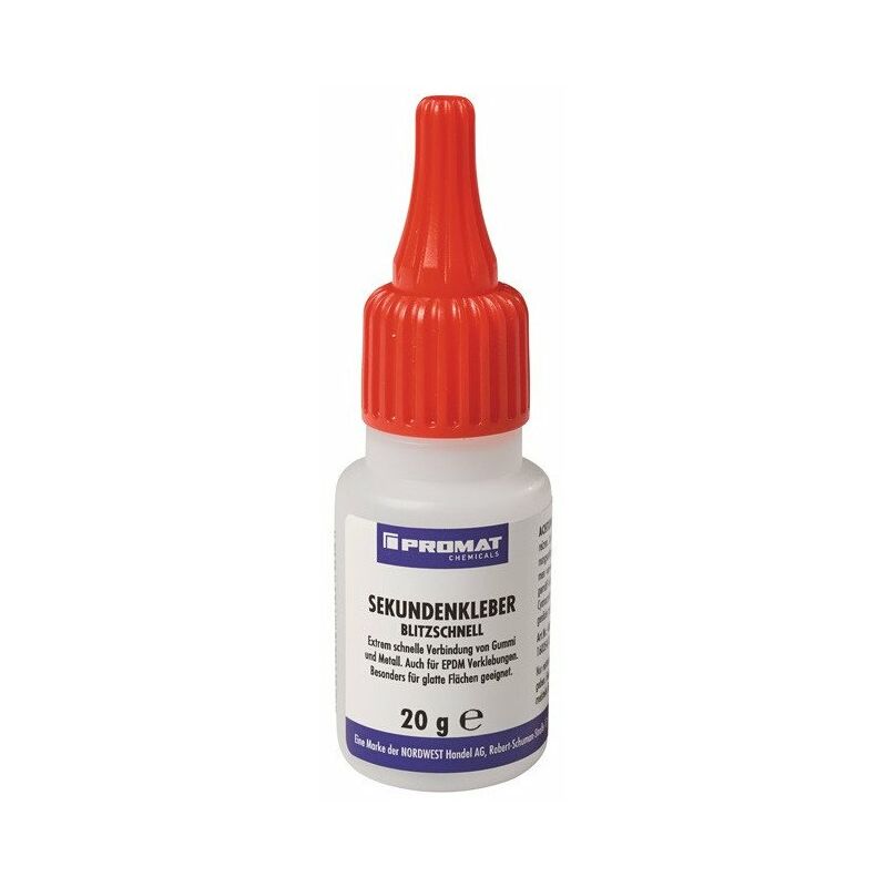 foto del prodotto promat chemicals colla istantanea ultra veloce 20 g bottiglia incolore profumati prodotti