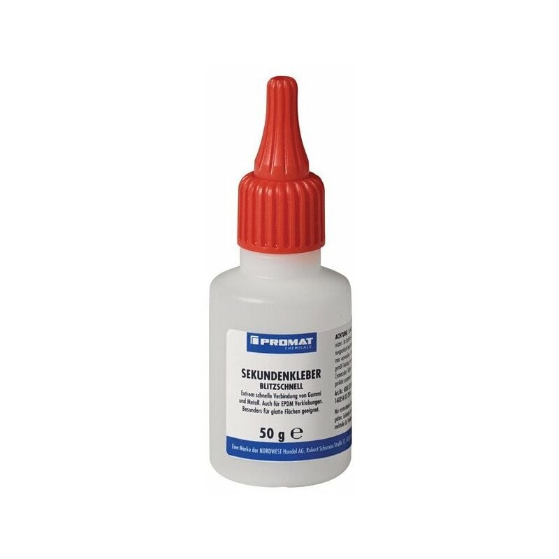 foto del prodotto promat chemicals colla istantanea ultra veloce 50 g bottiglia incolore incolore prodotti chimici promat
