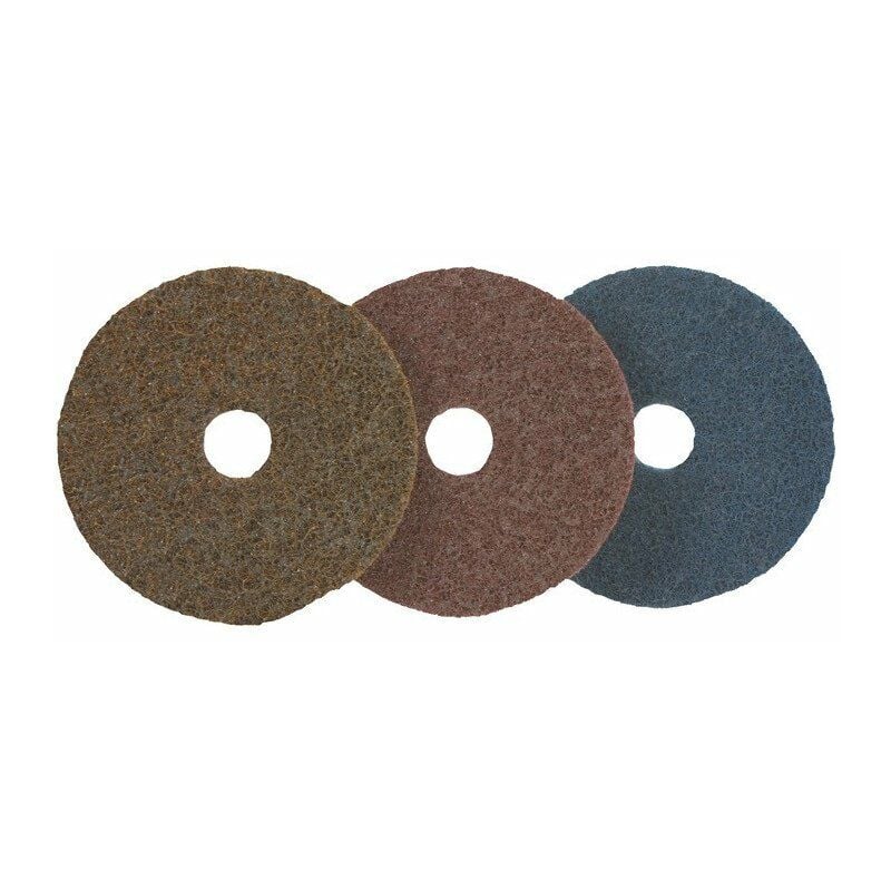 foto del prodotto promat disco abrasivo in vello d.125mm medio rosso pretagliato per 10 