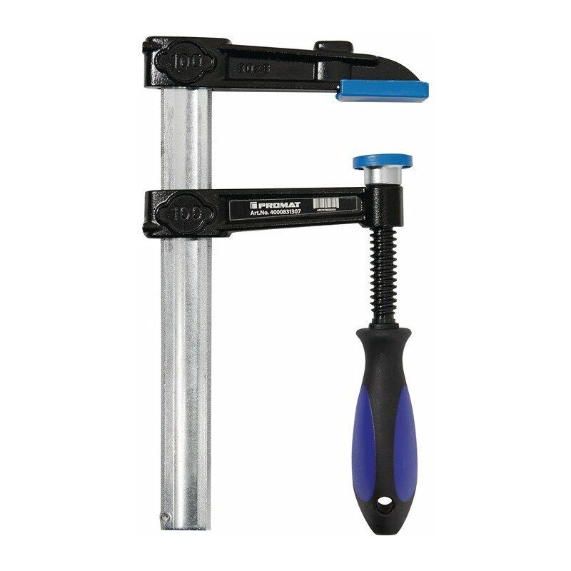 foto del prodotto promat morsetto a vite in ghisa malleabile larghezza di serraggio 1250mm a.120mm manico 3k 35x11mm