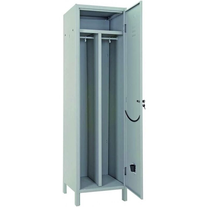 foto del prodotto prometal armadietto metallico sporco pulito un posto, armadio in