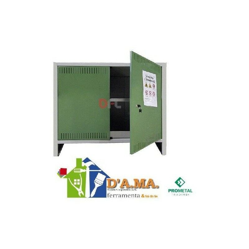 foto del prodotto prometal armadio deposito fitofarmaci 2 ante 100x40x80h cm tipo basso