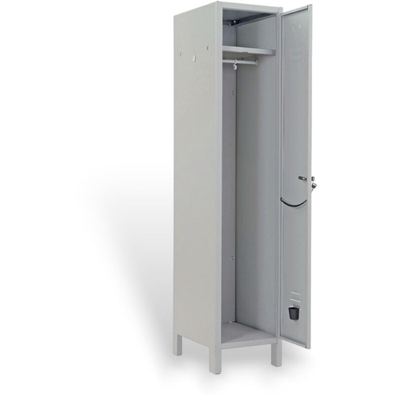 foto del prodotto prometal armadio spogliatoio in metallo 36x34xh180 cm 1 anta con serratura antiscasso