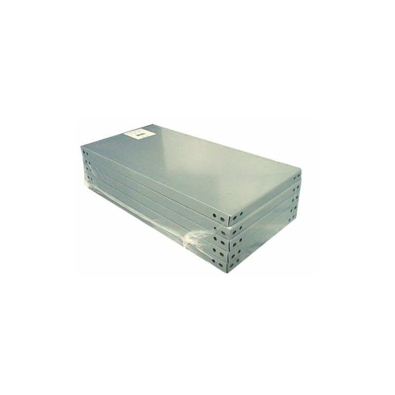 foto del prodotto prometal ripiano per scaffali cm. 80x40 con rinforzo 5 pz