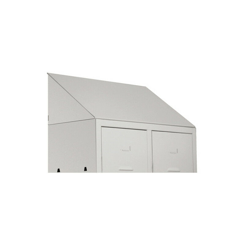 foto del prodotto prometal tetto inclinato anti polvere cm.68x34 per armadio spogliatoio 2 posti
