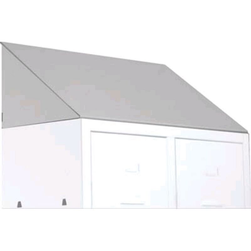 foto del prodotto prometal tetto per armadio sporco pulito inclinato verniciato grigio posti 2 mm 685x500 1 pz