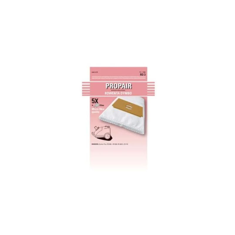 foto del prodotto propair zr 745 5 camere per aspirapolvere 1 micro filter razr745 rowenta