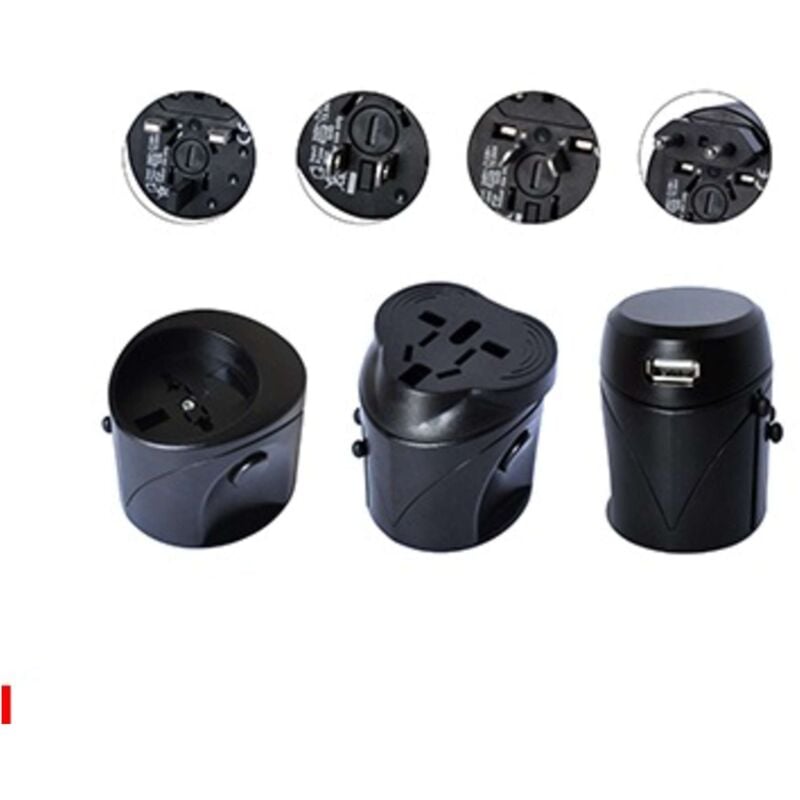 immagine 0 del prodotto propart adattatore da viaggio universale 10a con spine eu uk us aus pes501076 bk 