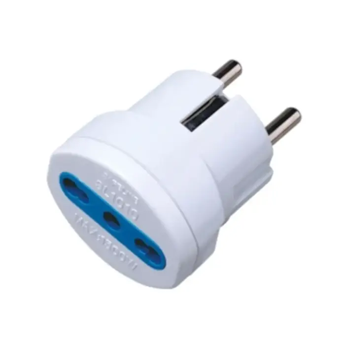 foto del prodotto propart adattatore riduttore da spina schuko a presa bipasso 10 16a bianco