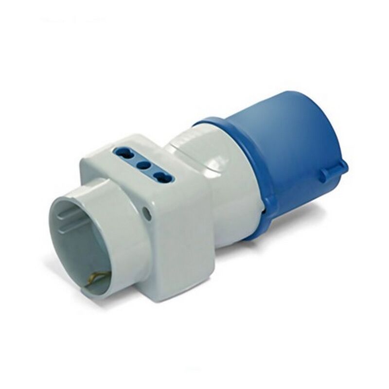 foto del prodotto propart adattatore triplo per spina industriale schuko bipasso 16a 2p t 220 250v ip44