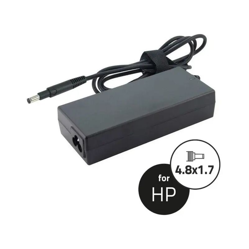foto del prodotto propart alimentatore notebook hp 19.5v 65w 3.33a 4.8x1.7 plastica sagomata
