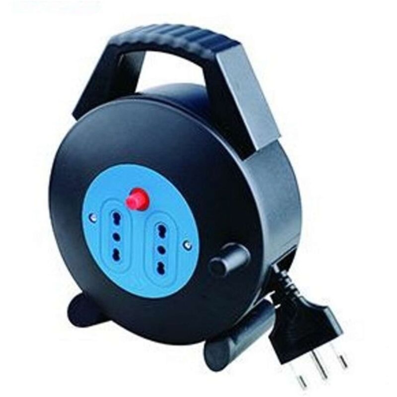 foto del prodotto propart avvolgicavo 2 posti bipasso 16a 5metri con protez. termica pea2 5 bk 