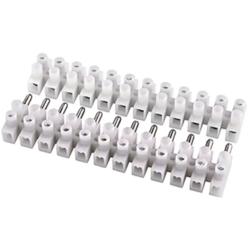 foto del prodotto propart morsettiera elettrica mammut doppia innesto rapido bianco 4 mm