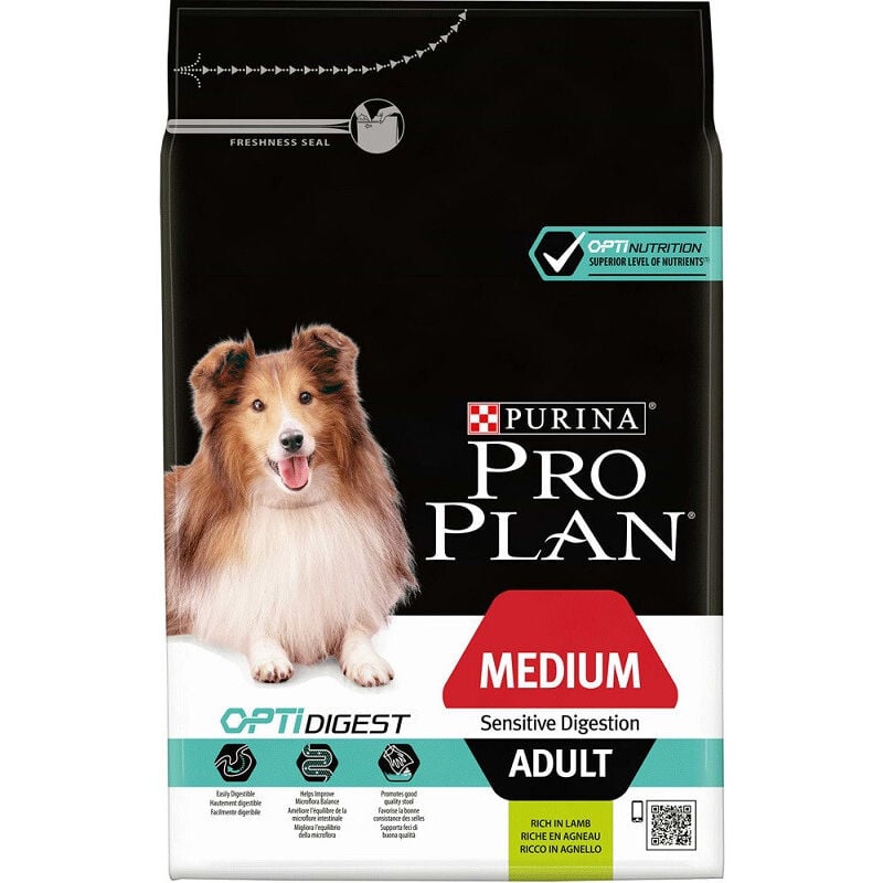 foto del prodotto proplan cane adult medium optidigest 14 kg purina