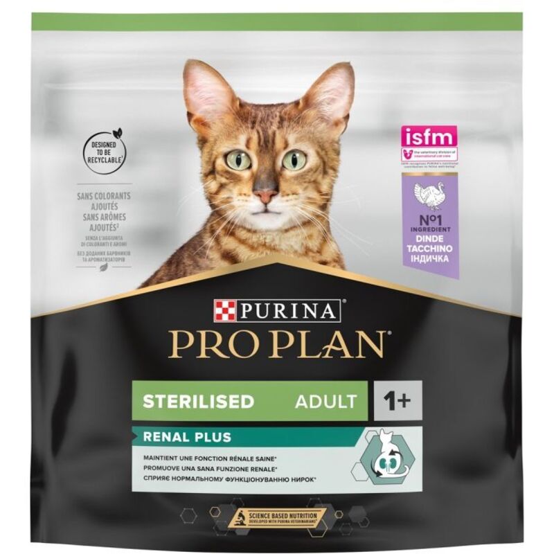 foto del prodotto proplan gatto sterilised renal plus 400gr tacchino
