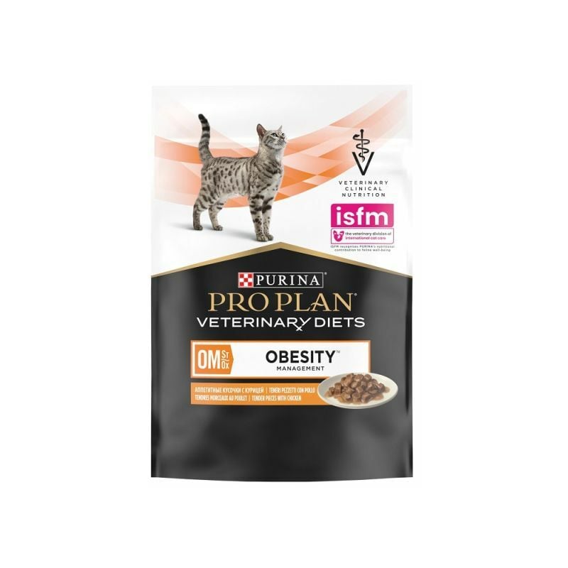 foto del prodotto proplan veterinary gatto om obesity managemente st ox 85gr pollo