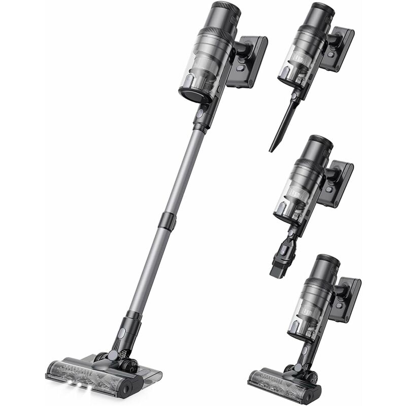 foto del prodotto proscenic p11 mopping aspirapolvere senza fili lavapavimenti leggero 35kpa 500w serbatoio dell acqua, scopa elettrica 4 spazzole,led display,