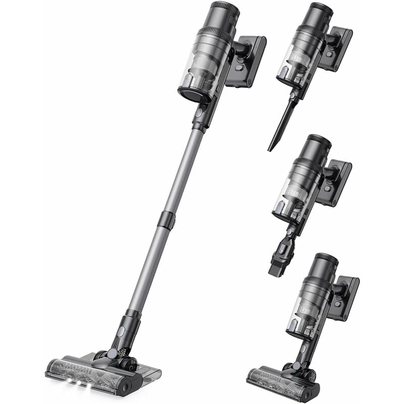 foto del prodotto proscenic - p11 mopping aspirapolvere senza fili lavapavimenti leggero 35kpa/500w serbatoio dell'acqua, scopa elettrica 4 spazzole,led display, pavimenti/animali domestici