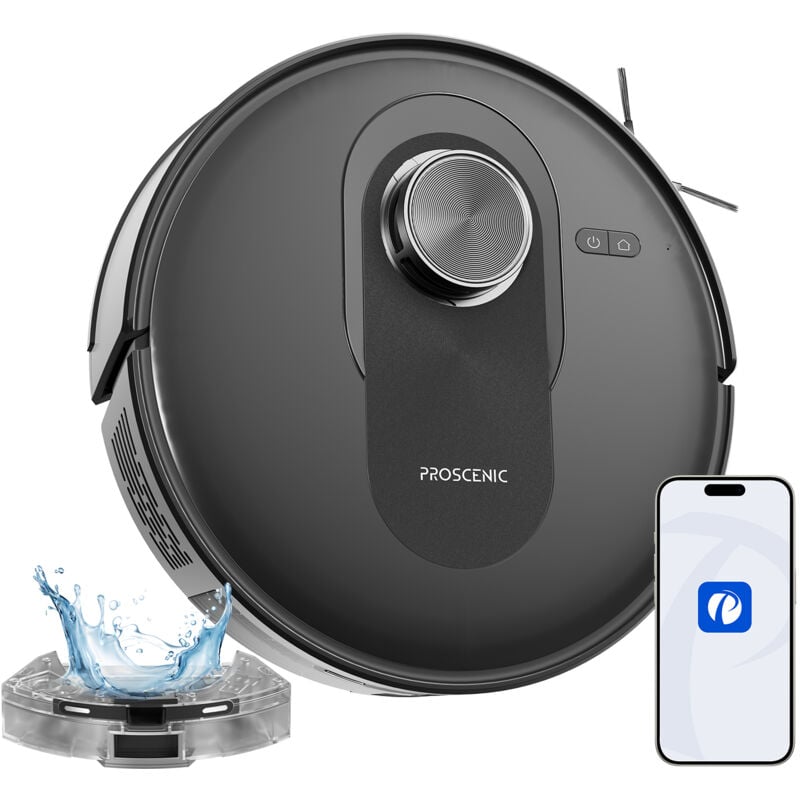 foto del prodotto proscenic q8 robot aspiralavapavimenti aspirazione ultra potente 4200pa autonomia 200 minuti navigazione lidar compatibile con app,