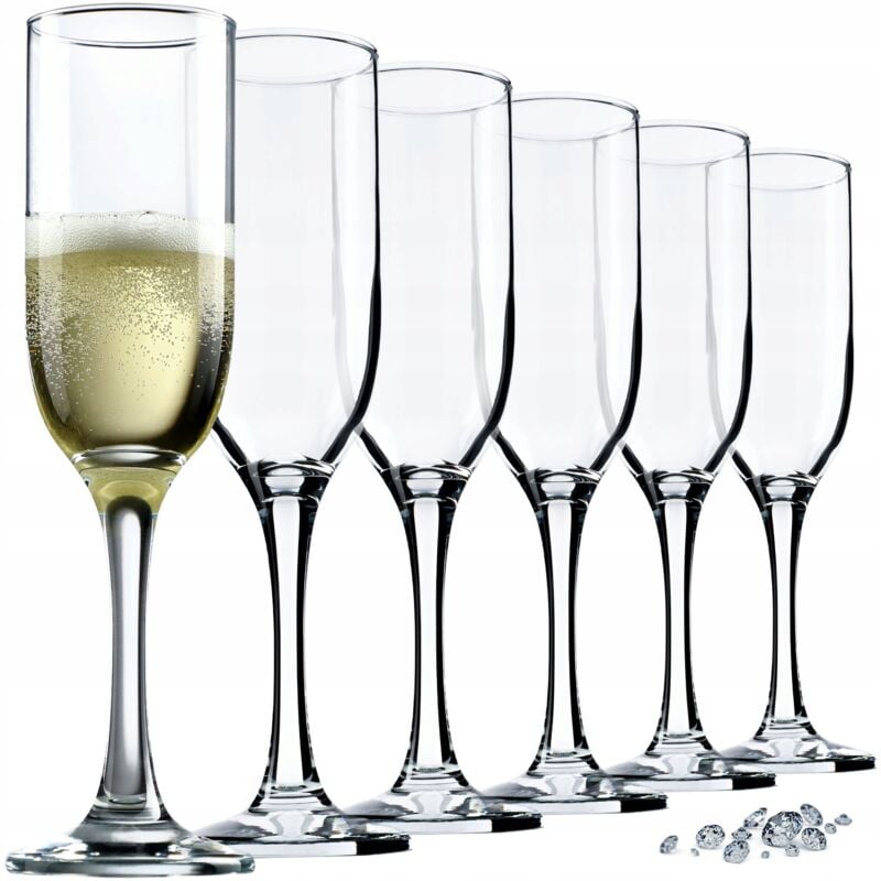 foto del prodotto prosecco champagne calici 210 ml set di 6 bicchieri kadax