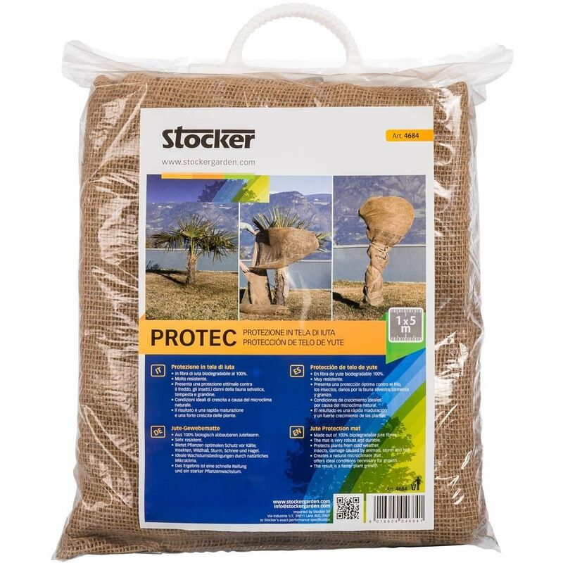 foto del prodotto protec protezione in telo di iuta 1,0 x 5,0 m naturale stocker