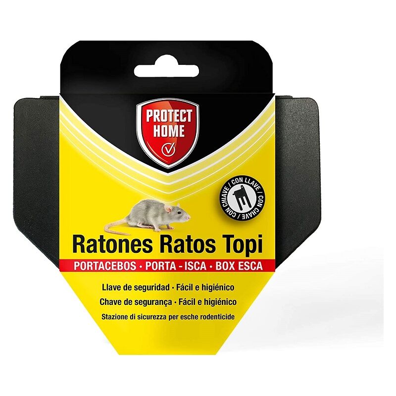 foto del prodotto protect home proteggi portacebos domestici per topi con chiave di sicurezza, facile e igienico, controllo dei roditori, topi s