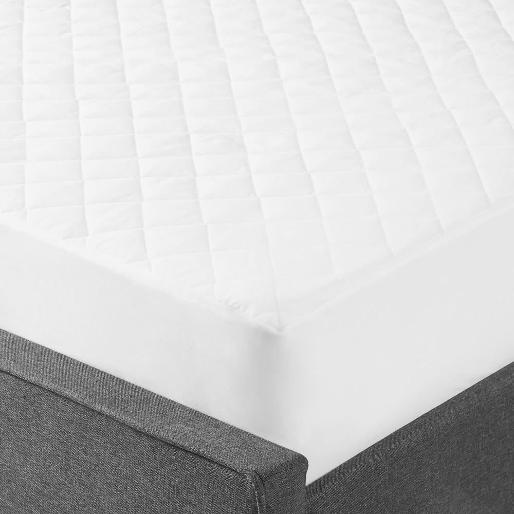 foto del prodotto proteggi materasso copri materasso trapuntato king 160 x 200 cm cotone japara bianco