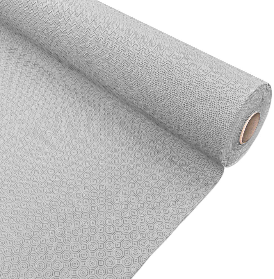 foto del prodotto proteggi tavolo mollettone 140x300 cm morbido grigio sotto tovaglia antiscivolo antimacchia antiurto