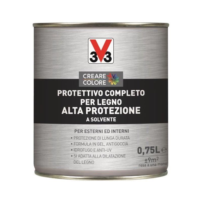 foto del prodotto protettivo completo per legno alta protezione a solvente satinato trasparente 0,75lt